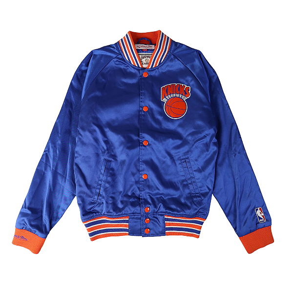 MITCHELL & NESS - Jaqueta College Knicks "Azul/Laranja" -NOVO-