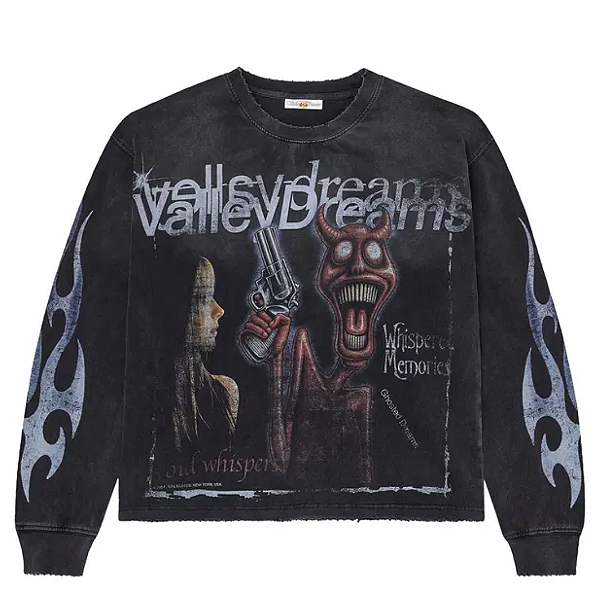 VALE LIVES FOREVER - Camisa Manga Longa Psychopath "Preto" -NOVO-