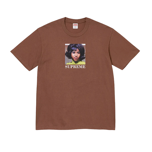 SUPREME - Camiseta Aretha "Marrom" -NOVO-