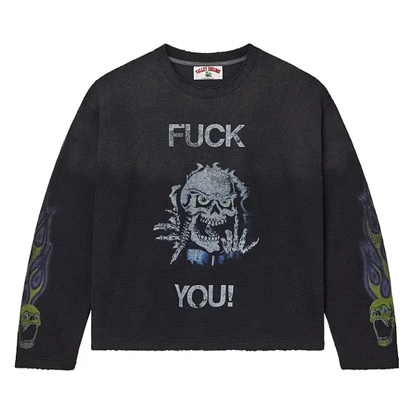 VALE LIVES FOREVER - Camisa Manga Longa Fuck You Thermal "Preto" -NOVO-