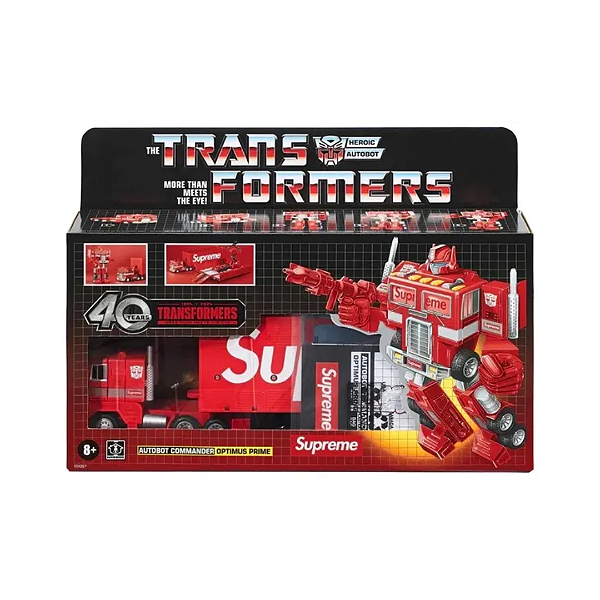 SUPREME x TRANSFORMERS - G1 Optimus Prime Figure "Vermelho" -NOVO-