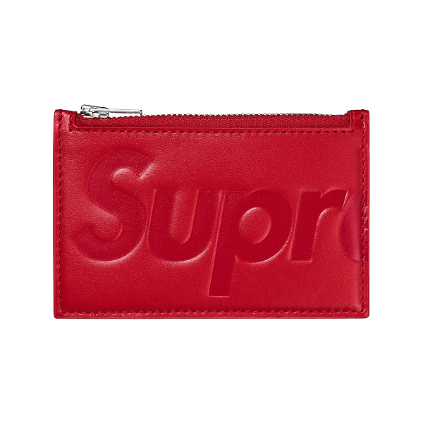 SUPREME - Porta Cartão Leather "Vermelho" -NOVO-