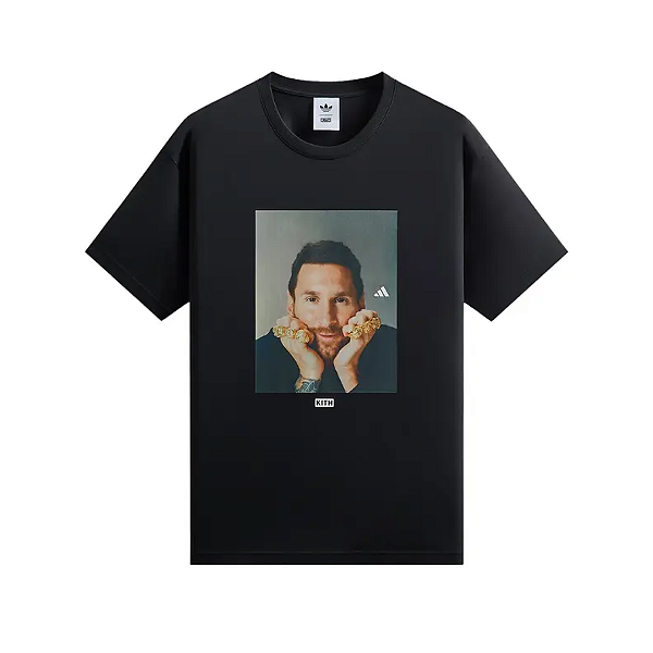 KITH x ADIDAS x MESSI - Camiseta Graphic Face "Preto" -NOVO-