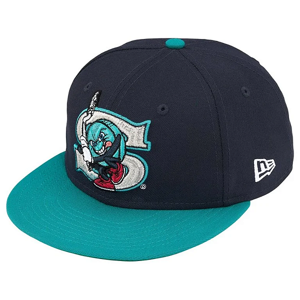 SUPREME x SALEM x NEW ERA - Boné 59Fifty "Azul Escuro" -NOVO-