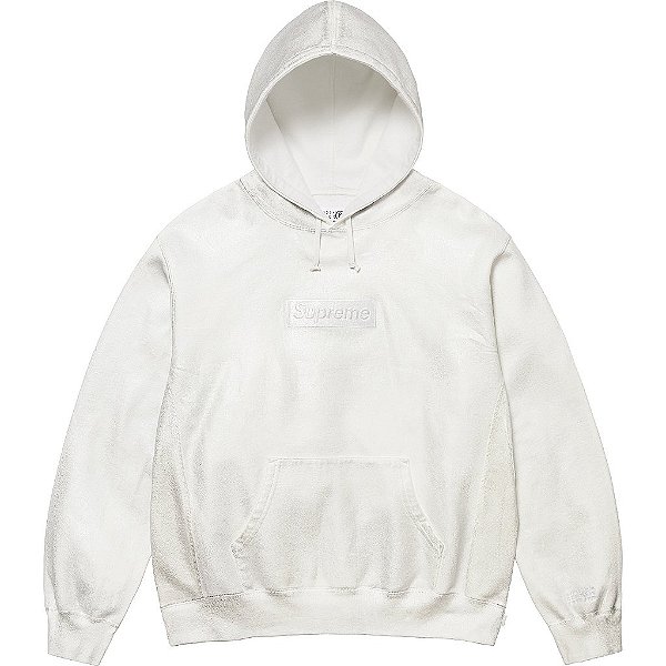 SUPREME x MAISON MARGIELA - Moletom Foil Box Logo "Branco" -NOVO-
