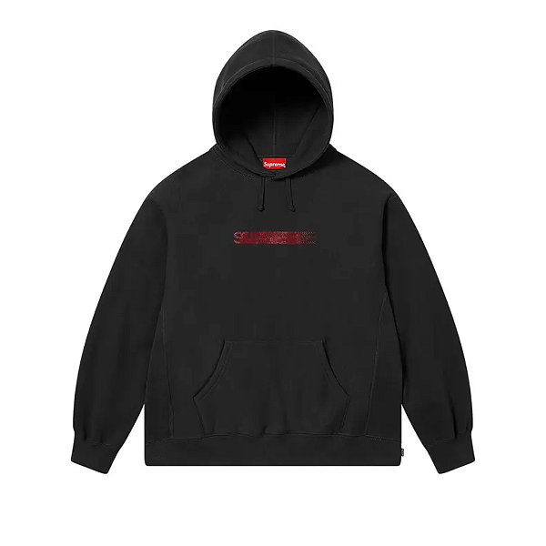 SUPREME x SWAROVSKI - Moletom Motion Logo "Preto" -NOVO-