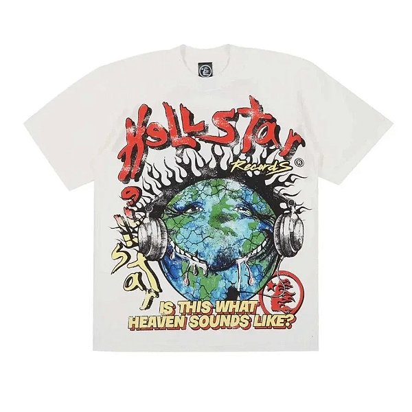 HELLSTAR - Camiseta Heaven On Earth "Creme" -NOVO-