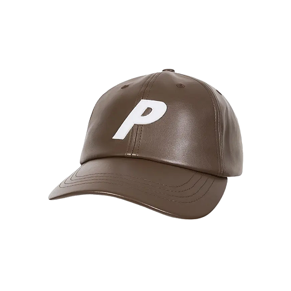 PALACE - Boné Faux Leather P 6-Panel "Marrom" -NOVO-