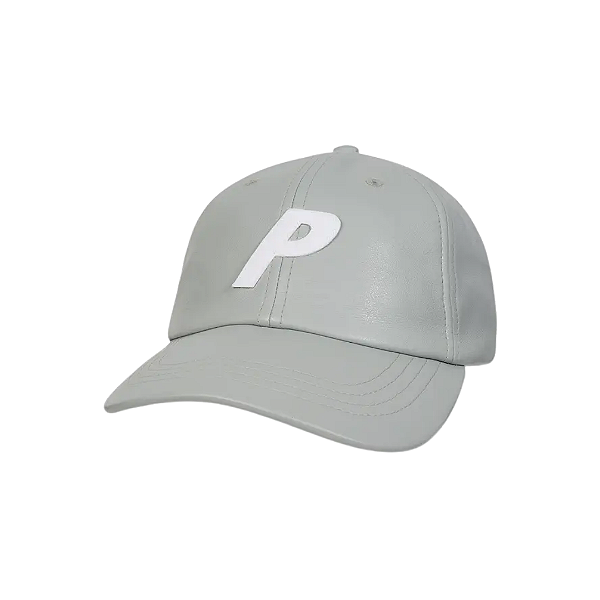 PALACE - Boné Faux Leather P 6-Panel "Cinza" -NOVO-