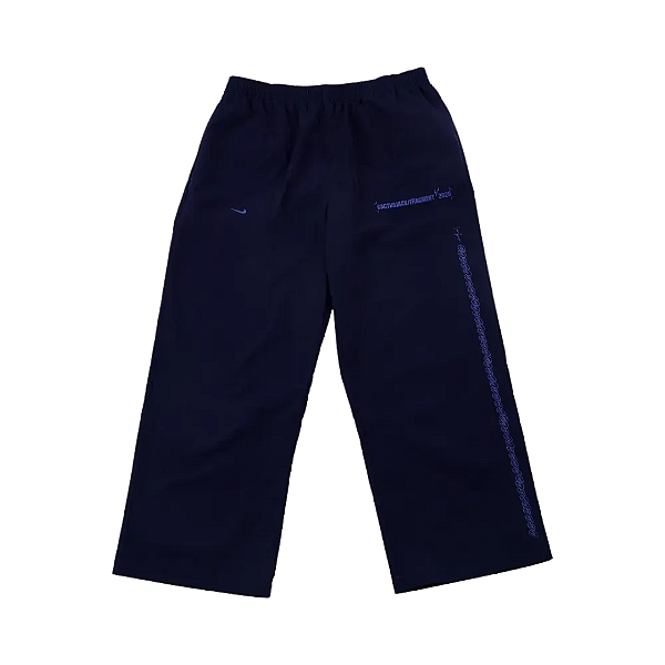 TRAVIS SCOTT x FRAGMENT x NIKE - Calça Tokyo Windbreaker "Azul Escuro" -NOVO-