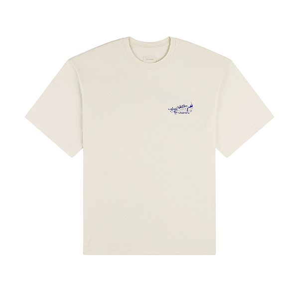 AIMÉ LEON DORE - Camiseta Pappoús Logo "Creme" -NOVO-