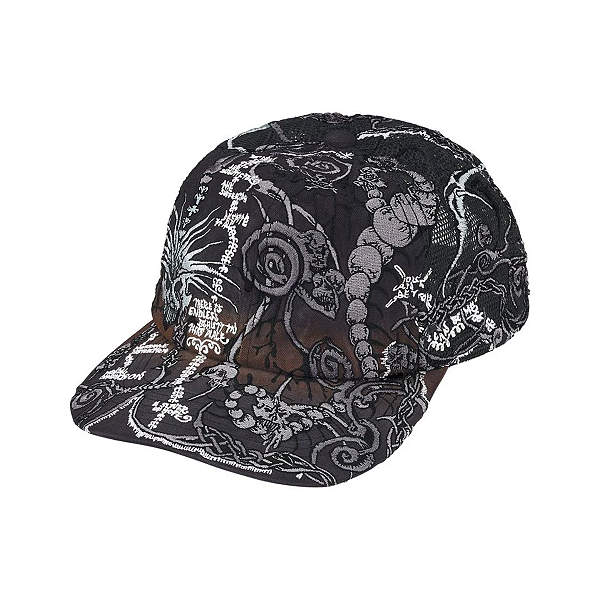 SUPREME - Boné Wombat Embroidered Mesh Back 6-Panel "Preto" -NOVO-