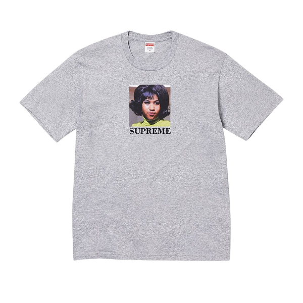 SUPREME - Camiseta Aretha "Cinza" -NOVO-