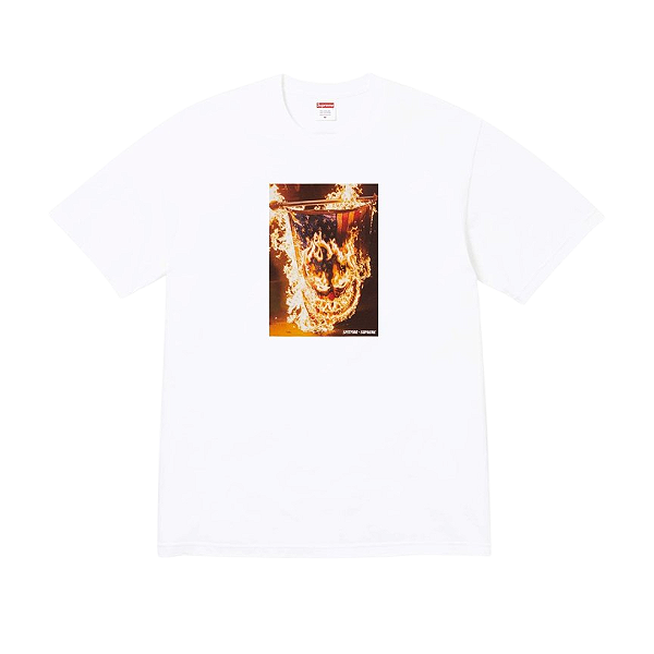 SUPREME x SPITFIRE - Camiseta Flag "Branco" -NOVO-