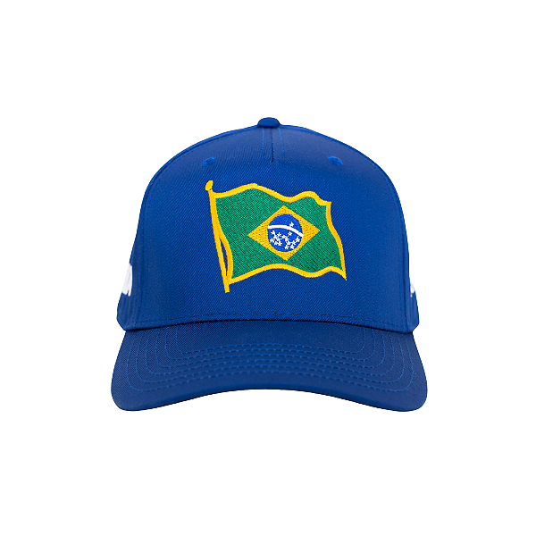 OMA DESIGN STUDIOS - Boné Brasil Flag Curved Brim "Azul" -NOVO-