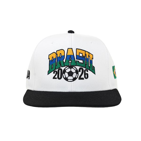 OMA DESIGN STUDIOS - Boné Brasil Retro WC Curved Brim "Branco/Preto" -NOVO-