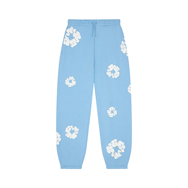 DENIM TEARS - Calça De Moletom Cotton Wreath "Azul" -NOVO-