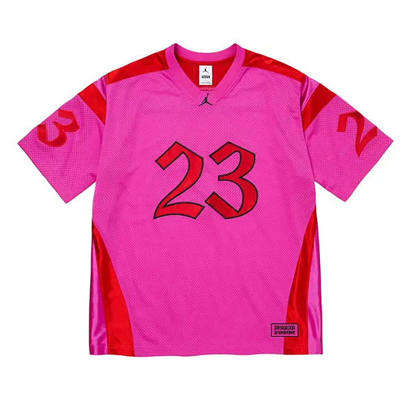 SUPREME x JORDAN - Camiseta Jersey SS26 "Rosa" -NOVO-