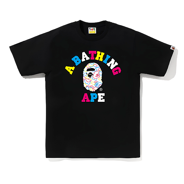 BAPE - Camiseta Neon Camo College "Preto" -NOVO-