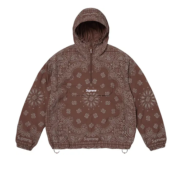 SUPREME - Jaqueta Reflective Bandana Anorak "Marrom" -NOVO-