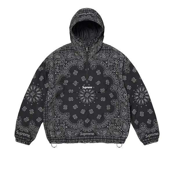 SUPREME - Jaqueta Reflective Bandana Anorak "Preto" -NOVO-