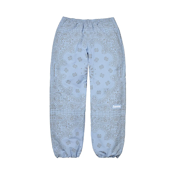 SUPREME - Calça Reflective Bandana Track "Azul" -NOVO-