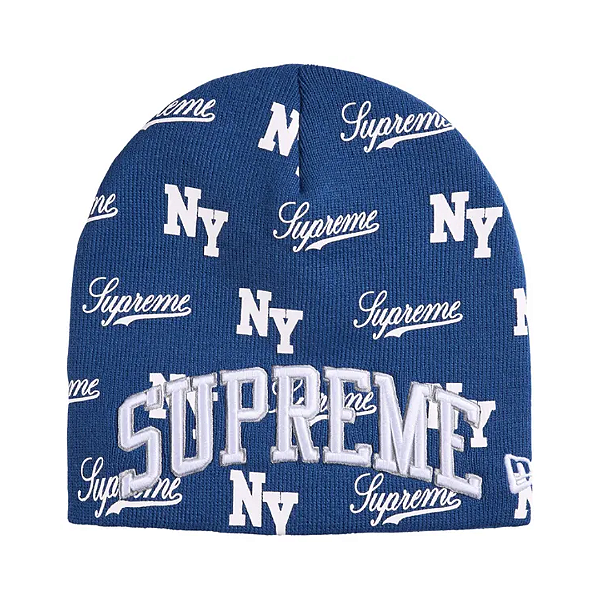 SUPREME x NEW ERA - Touca Monogram "Azul Escuro" -NOVO-