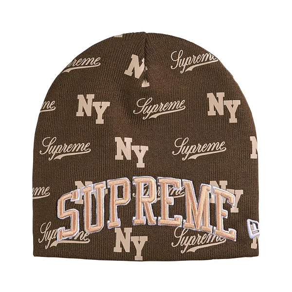 SUPREME x NEW ERA - Touca Monogram "Marrom" -NOVO-