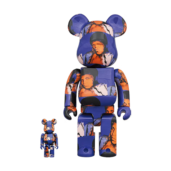 PRÉ VENDA - MEDICOM TOY X ANDY WARHOL X MUHAMMAD ALI - Boneco Bearbrick  100% & 400% Set -NOVO-