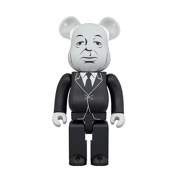 PRÉ VENDA - MEDICOM TOY - Boneco Bearbrick 400% "Alfred Hitchock" -NOVO-