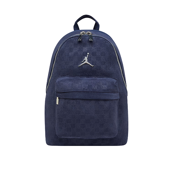 JORDAN - Mochila Monogram Suede "Azul Marinho" -NOVO-