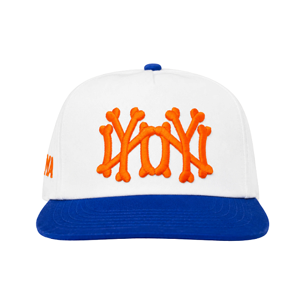 OMA DESIGN STUDIOS - Boné NY NY Bones MSG "Creme/Azul" -NOVO-