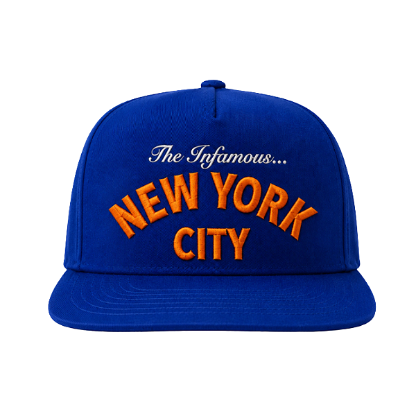OMA DESIGN STUDIOS - Boné The Infamous NYC "Azul" -NOVO-