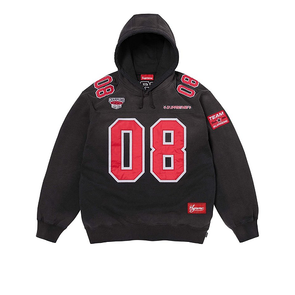 SUPREME - Moletom Football Jersey "Preto" -NOVO-
