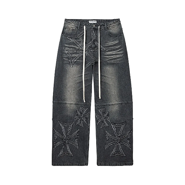 VALE LIVES FOREVER - Calça Jeans Croxxx "Preto" -NOVO-