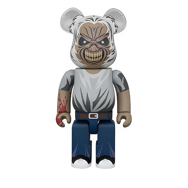 MEDICOM TOY - Boneco Bearbrick 400% Iron Maiden "Eddie Killers" -NOVO-