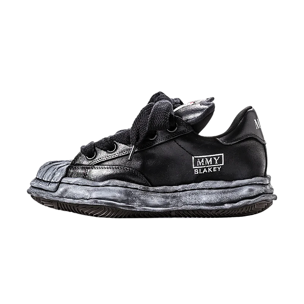 MAISON MIHARA YASUHIRO - Blakey Puffer OG Sole Brushed Suede Low "Black/Black" -NOVO-