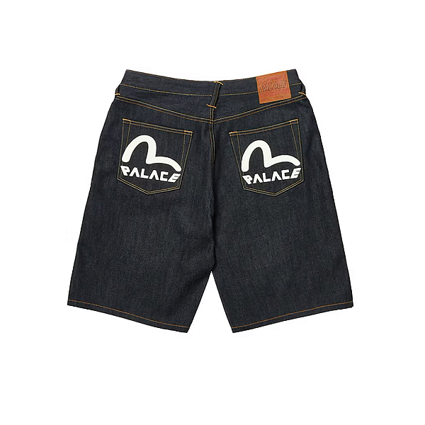 PALACE x EVISU - Bermuda Long Denim "Raw" -NOVO-