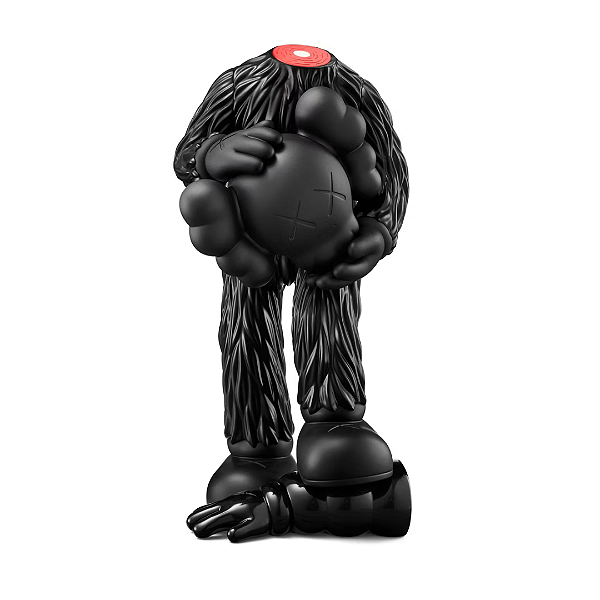 PRÉ VENDA - KAWS - Boneco Fellows Vinyl Figure "Preto" -NOVO-