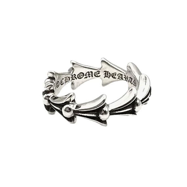 CHROME HEARTS - Anel Crosstail 2002 "Prata 925" -NOVO-