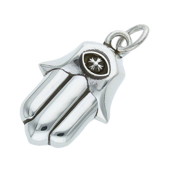 CHROME HEARTS - Corrente C/ Pingente Hamsa Hand 2019 "Prata 925" -NOVO-