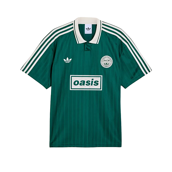 ADIDAS x OASIS - Camiseta Tour Jacquard Jersey "Verde" -NOVO-