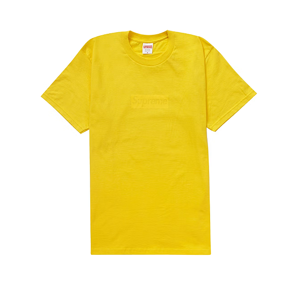 SUPREME - Camiseta Tonal Box Logo "Amarelo" -NOVO-