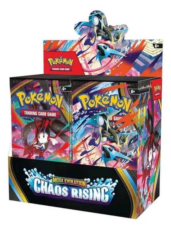 PRÉ VENDA - Pokémon Mega Evolution 2026 - "English Pitch Black Booster Box" -NOVO-
