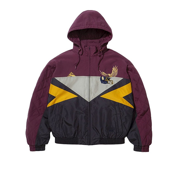 SUPREME x MM6 MAISON MARGIELA - Jaqueta Split Stadium "Marinho/Vinho" -NOVO-