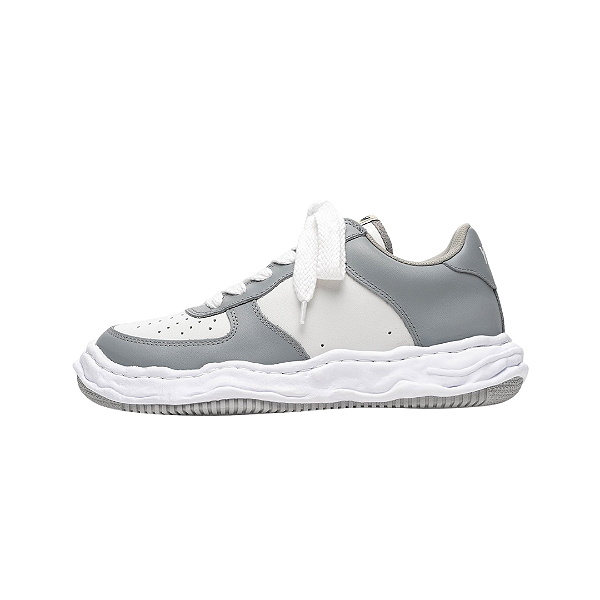 PRÉ-VENDA: MIHARA YASUHIRO - Wayne OG Sole Leather Low "White/Grey" -NOVO-