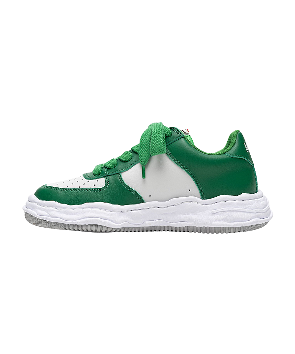 PRÉ-VENDA: MIHARA YASUHIRO - Wayne OG Sole Leather Low "White/Green" -NOVO-