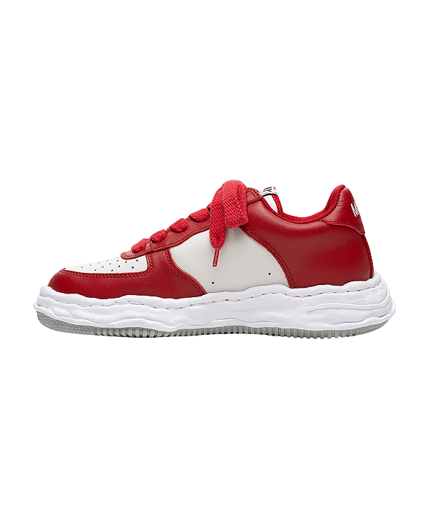 PRÉ-VENDA: MIHARA YASUHIRO - Wayne OG Sole Leather Low "White/Red" -NOVO-