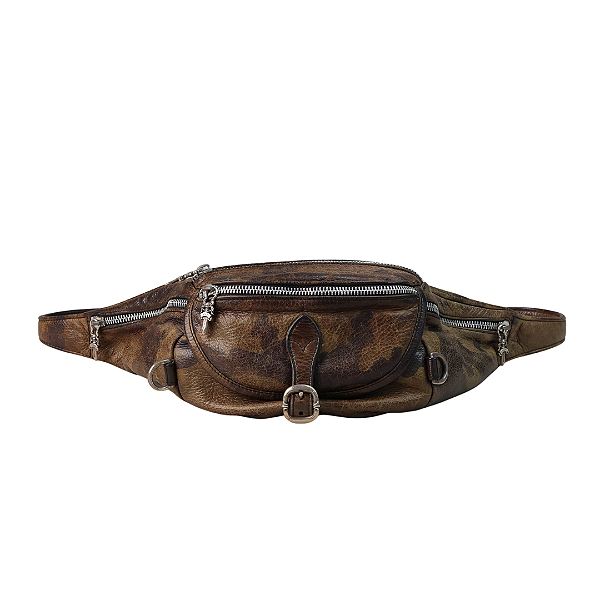 CHROME HEARTS - Pochete Leather "Marrom" -VINTAGE-