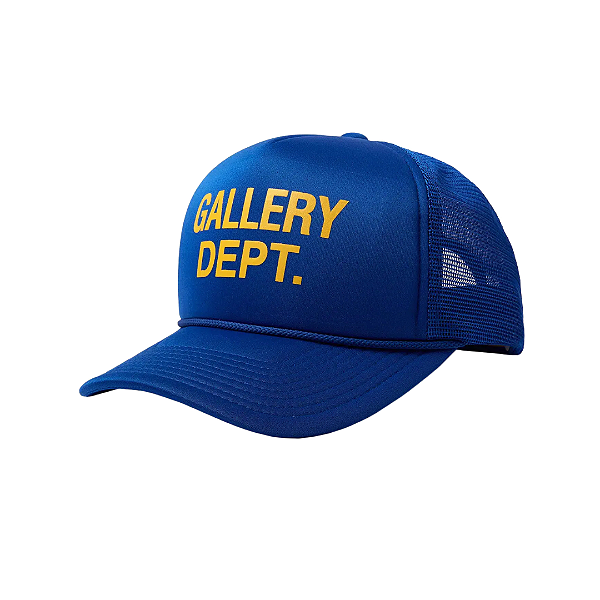 GALLERY DEPT - Boné Logo Trucker "Azul/Amarelo" -NOVO-